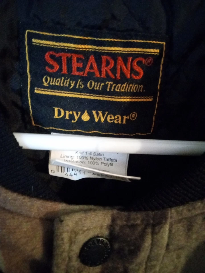 Stearns Snap-Up Coat Men’s M Camouflage - Image 2 of 3