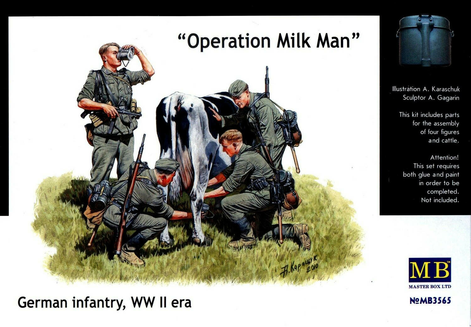 Operation Milkman German Infantry WWII 1/35 Scale Plastic Model Kit MB
