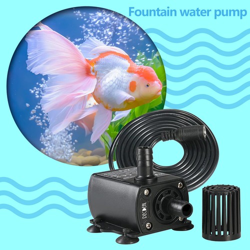 Brunnen Aquarium Mini DC 12V Bürstenlose Pumpe Teich Tauchwasserpumpe DE - Bild 2 von 7