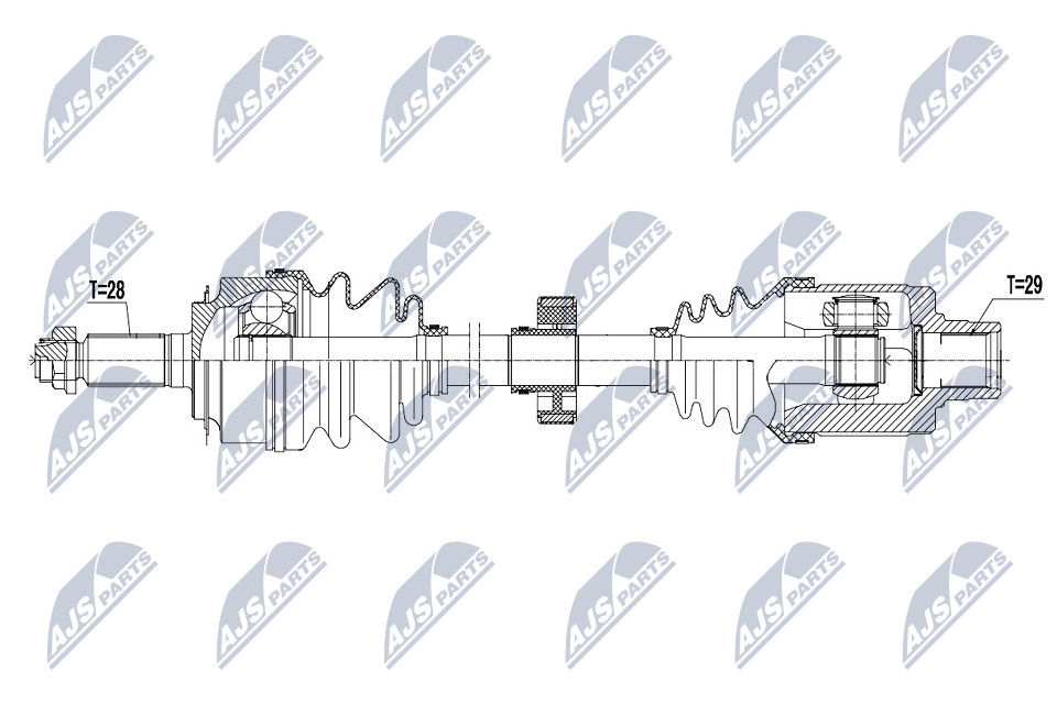 NPW-HD-044 NTY Drive Shaft for HONDA - Image 10