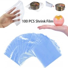 100Pcs Heat Shrink Bag Wrap Film Packaging Seal Gift Pack PVC Shrinkable Tools