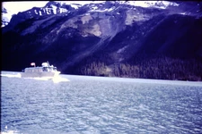 No Date Boat On Lake  Kodachrome Transparency Slide RefA299