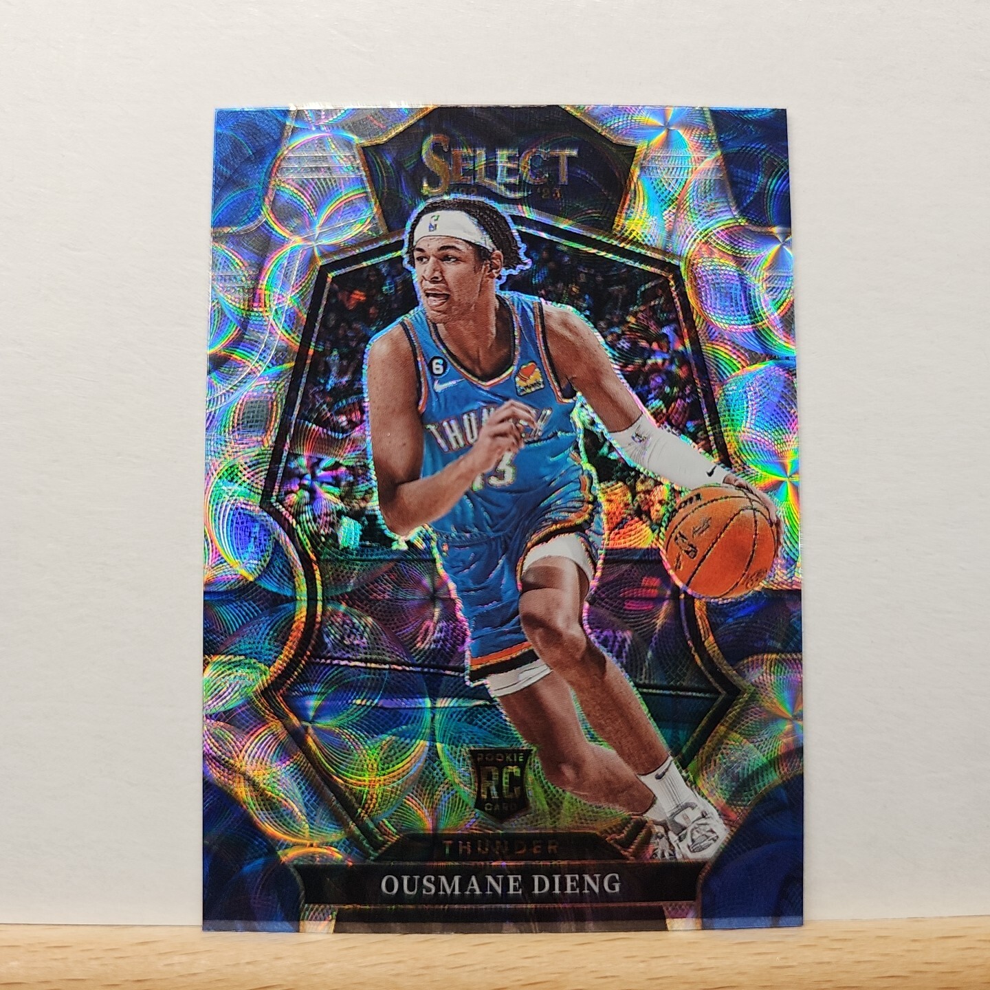 2022-23 Panini Select Basketball Ousmane Dieng Premier SCOPE Prizm RC card # 190