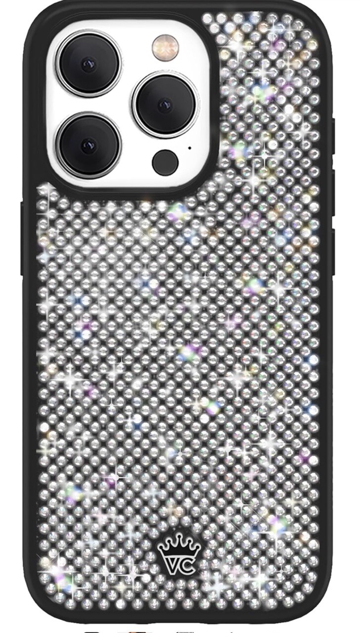 Luxury Velvet Caviar Bling Case for iPhone 15 Pro
