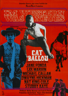 CAT BALLOU HÄNGEN SOLLST DU IN WYOMING: 1 Filmplakat DIN A 1 EA 1965 JANE FONDA 