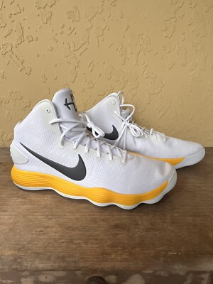 Nike NBA Basketball Hyperdunk 2017 White Yellow 942571-115 Size 18