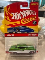 Hot Wheels 2006 Classics Series 2 30/30 1955 Chevy GrüN/Weiß 7 Spoke