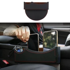 1PCS Black Red Leather Console Storage Box Cover Trim Fit For Volvo XC40 2019-22