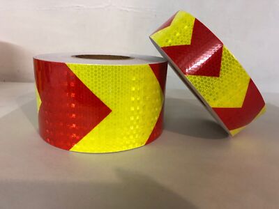 Red Lime Pfeil hochintensives reflektierendes Band Vinyl Sicherheit reflektierende Aufkleber