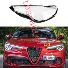 Fit For Alfa Romeo Stelvio 2017-22 Left Side Headlight Lens Cover+Sealant Glue