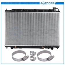 Radiator 2692 with Universal Oil Hose Clamps Kit for 2004-2009 Nissan Quest