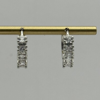 Made with Swarovski  crystals - Hoop Earrings