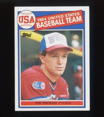 1985 TOPPS #402 PAT PACILLO ROOKIE RC USA OLYMPIC TEAM