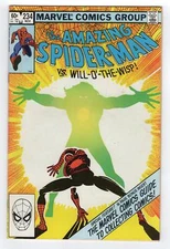 1982 MARVEL AMAZING SPIDER-MAN #234 WILL O THE WISP DIRECT HIGH GRADE KEY RARE