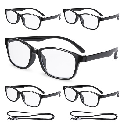 3/5PACK Blue Light Filter Glasses Anti Headache/Glare/Eye Strain Reading  Glasses