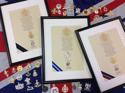 Treueeid Royal Air Force (gerahmt mit bedrucktem Abzeichen)