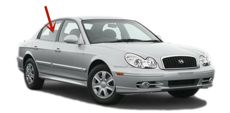 Fits 2002-2005 Hyundai Sonata Sedan Passenger Right Side Rear Door Window Glass Foto 2 de 4