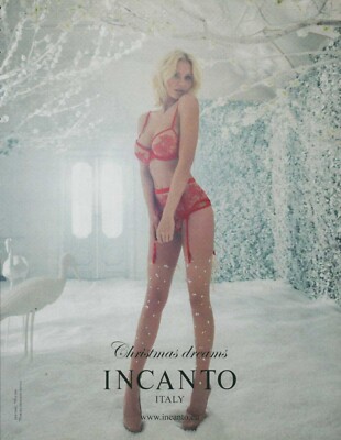 INCANTO Lingerie Magazine Print Ad Advert sexy  Bra Hosiery Underwear 1pg  2016