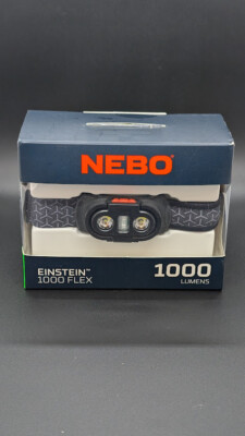 NEBO Einstein  1000 FLEX wiederaufladbare LED-Stirnlampe - 1000 Lumen, 5 Lichtmodi