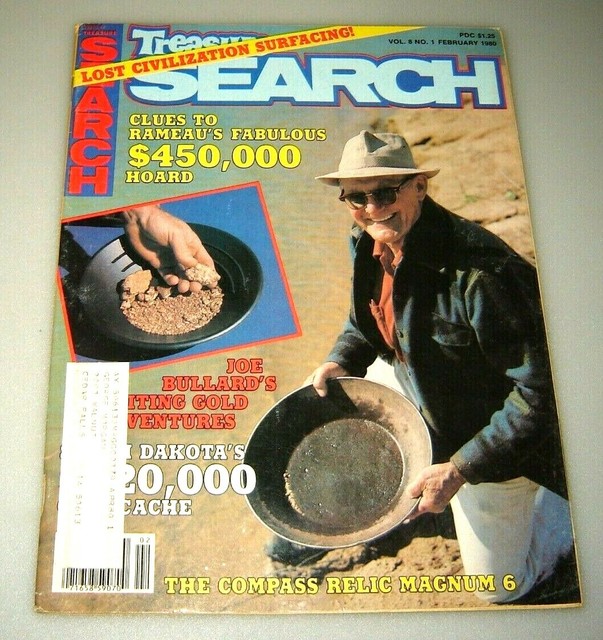 Treasure Search Magazine February 1980 Metal Detector Civil War Gold