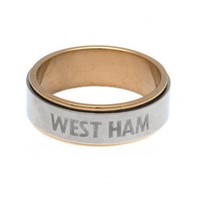 West Ham United F.c. Bi Colour Spinner Ring X-small Ct West Ham United F.c. Bi Colour Spinner Ring X-small Ct