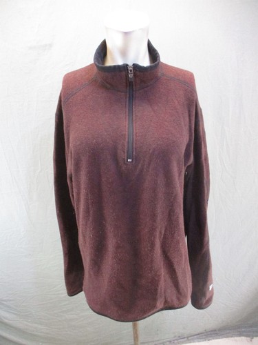 KUHL CHIANTI FLEECE Size L Mens Wool Blend 1/2 Zip Stand Collar Pullover 532