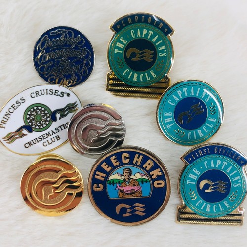 Princess Cruise Lines Repeat Guest Lapel Pin Lot - First Officer Captains Club