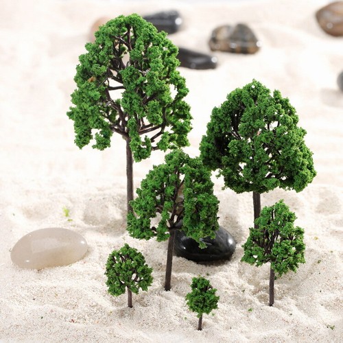 11pcs Assorted Trees Model Train Garden Park Scenery Layout Diorama O Scale 1:50 - Picture 3 of 8