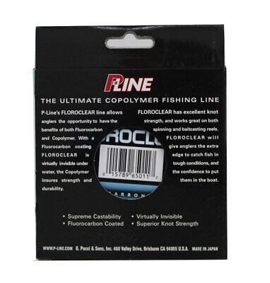 P-Line Fluorocarbon Line Floroclear 300Yd 8lb