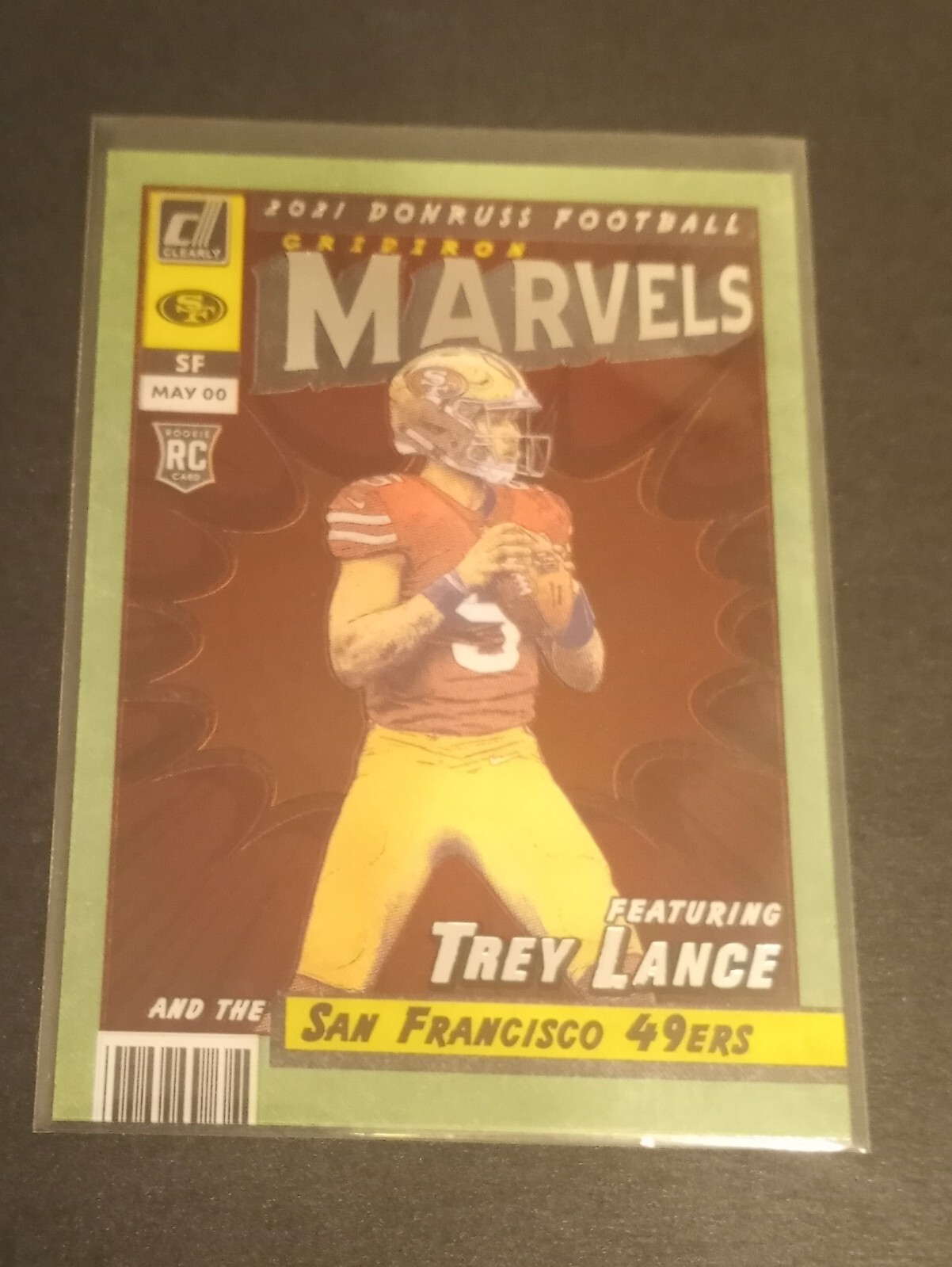 🔥CASE HIT 2021 CLEARLY DONRUSS TREY LANCE ROOKIE GRIDIRON MARVELS SSP 49ERS 🔥