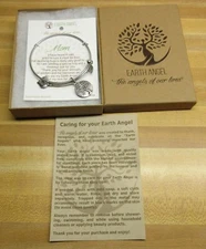 new MOM MOTHER TREE OF LIFE EXPANDANBLE charm EARTH ANGEL Bracelet silver tone