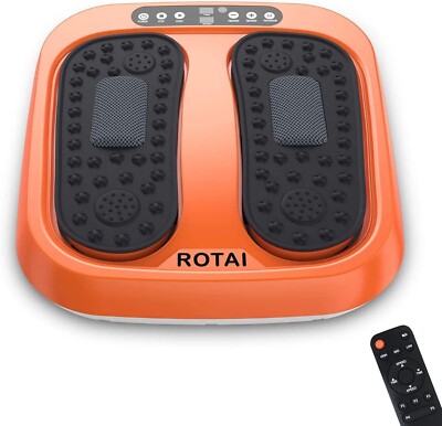 ROTAI Shiatsu Foot Massager Machine Remote Vibration Heat Relaxation Relief
