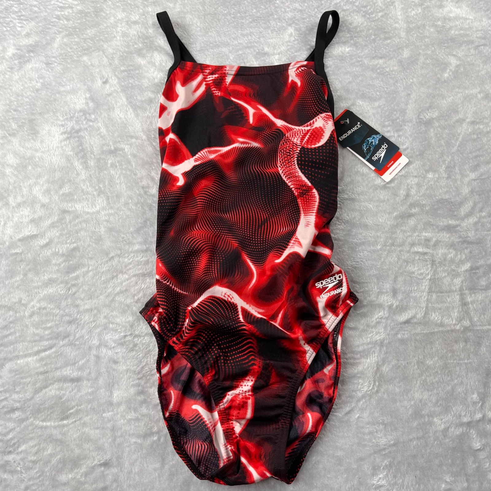 red speedo swimwear