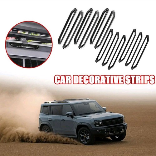 6Pcs Car Roof Luggage Rack Strip Plate Cover Trim Decoration for Jetour for T2 - Picture 2 of 13