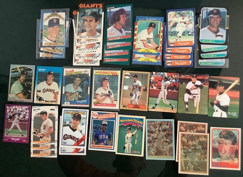 (43) 1986 Will Clark Topps (RC) Donruss The Rookies Fleer Kmart