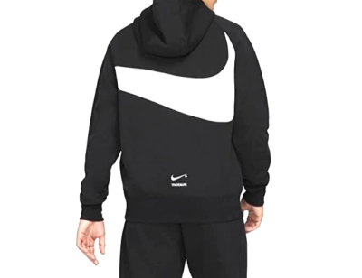 LIKA様 NIKE SWOOSH TECH FLEECE PULLOVER Men's Nike Black/White Sportswear Swoosh Tech Fleece Pullover