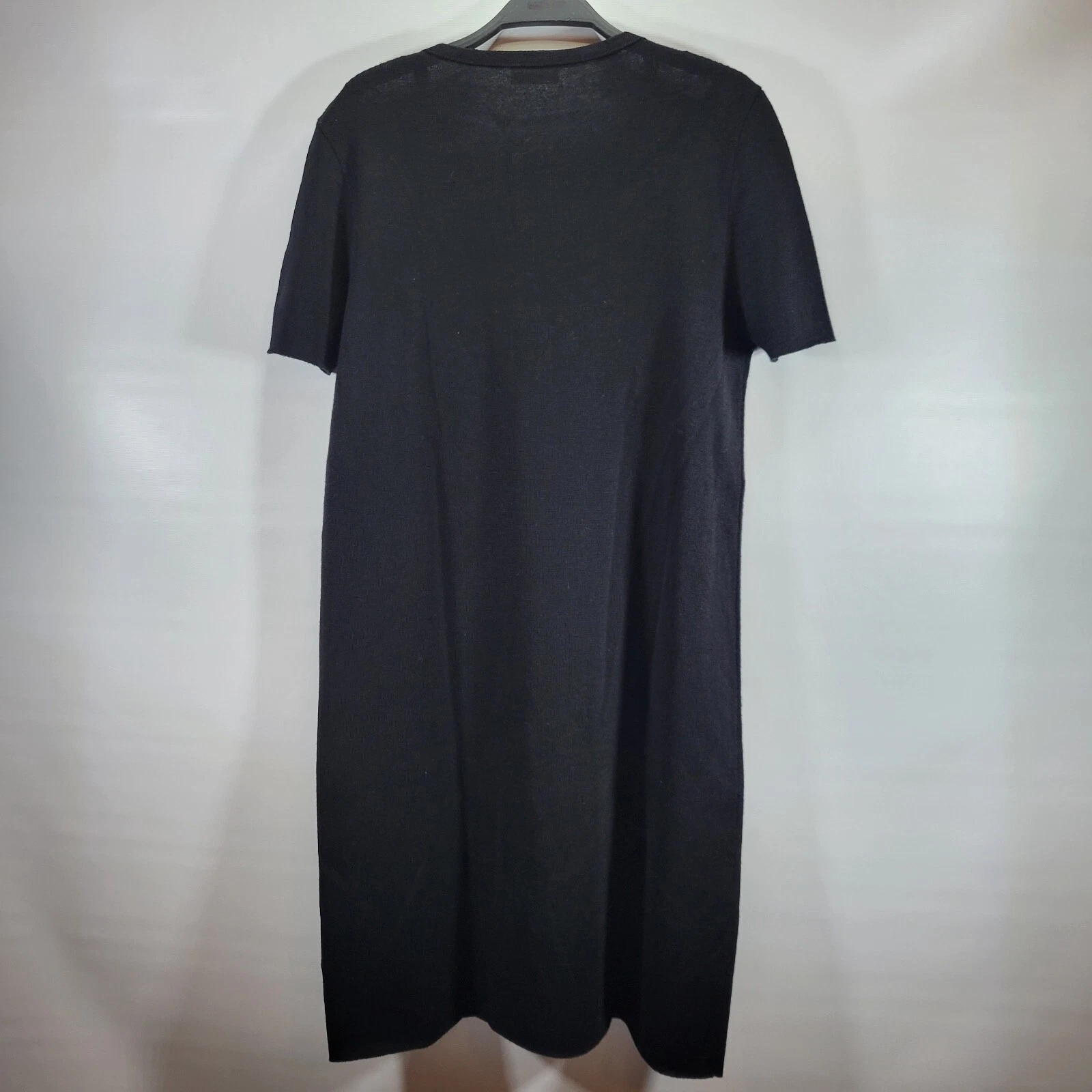 ABITO ROSSO VALENTINO 100% LANA VERGINE CARINO NERO NASTRO FIOCCO PIZZO RETE RETE TAGLIA XL