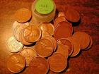 1928-P LINCOLN WHEAT CENT PENNY ROLL, all coins fine grade