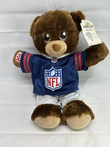 NWT NFL Football Build-A-Bear Plush Stuffed Animal & Outfit: Helmet Jersey Pants - Picture 2 of 11