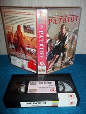 THE PATRIOT - MEL GIBSON - RENTAL COPY - VHS PAL (UK) VIDEO - BIG BOX, RARE