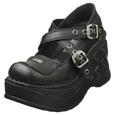 New Rock Neo Cuna Sport Hashtag Damen Black Stiefel Plattform