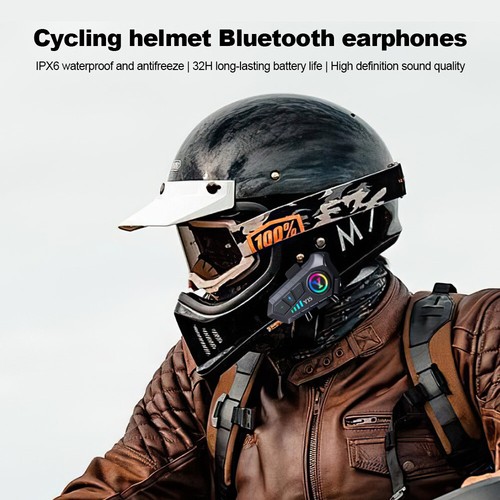 Motorcycle Helmet Bluetooth Headset Bluetooth Headphone Speakers for Dirt Bike - Picture 6 of 12