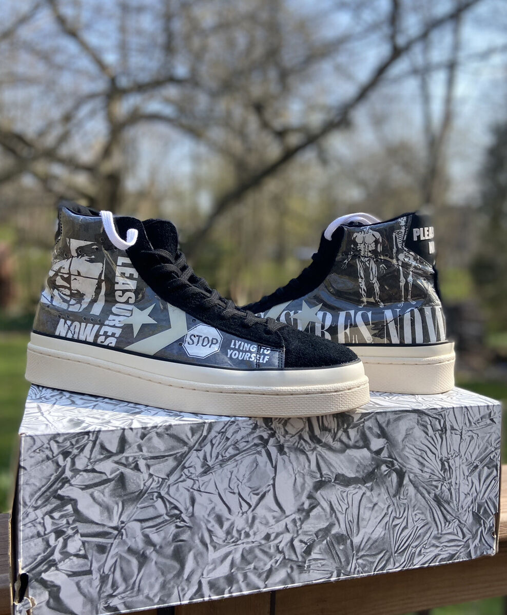 Converse x Pleasures Now Pro Leather Mid Rare Sneaker Men's Converse x Pleasures Now Pro Leather Mid Rare Sneaker Men's