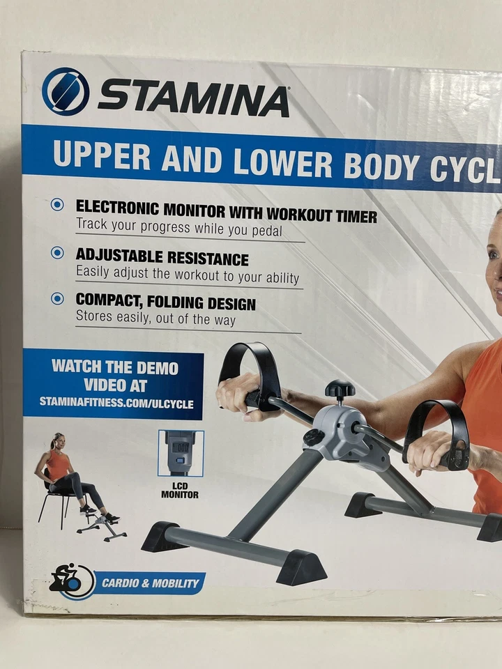 Stamina Upper and Lower Body Cycle Exercise Bike Peddler Compact Cardio E5 - Image 2 of 4