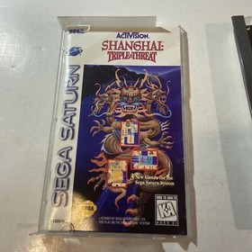 Shanghai: Triple Threat Sega Saturn Complete- See Pics/ Description