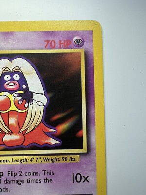 Jynx Pokémon Card – Uncommon Rare – Base Set 31/102 – Collectible TCG/CCG Game Card