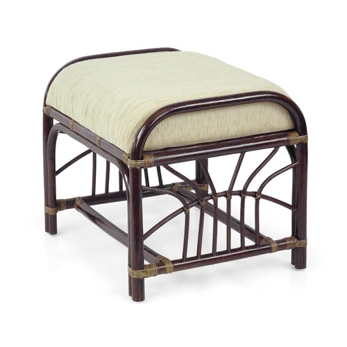 Scrit Colonial sgabello pouf fatto a mano in vimini in rattan fatto a mano con cuscino - Foto 18 di 35