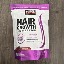 Force Factor Hair Growth Accelerator Soft Chews, Hair Growth Vitamins for Women