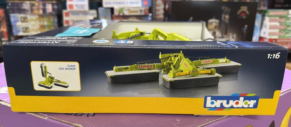 BRUDER 02218 - scala 1:16 -  CLAAS FALCIATRICE DISCO 8550 C PLUS  - NUOVO - Immagine 4 di 4