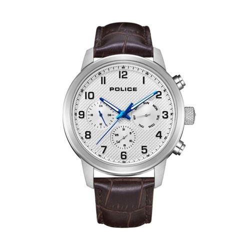 Police Orologio Uomo PL14835JSB.02 – Cassa 51 Mm In Acciaio Nero, Cinturino In Pelle Marrone, Quadrante Multifunzione - 3